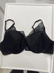 Soma Intimates Bralette schwarz mit Spitze Plunge On Top Gr. 40D mit Bügel - Bild 1 von 8