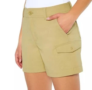 Eddie Bauer Ladies Cargo Pocket Short Size 6 Khaki - Picture 1 of 5