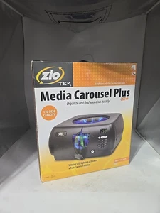 Zio Tek Media Carousel Plus USB Disk Store Administrar 150 CD DVD Videojuegos Almacenamiento - Imagen 1 de 10