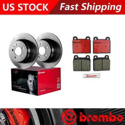 Se adapta a rotores de freno delanteros y pastillas de freno de cerámica para Volkswagen Vanagon 1984 Brembo OE Foto 1 de 4