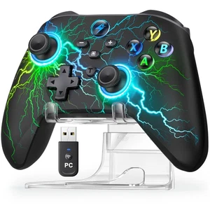 Controller PC Wireless con Luce RGB, Controller di Gioco Windows PC/Switch/Switch2 - Foto 1 di 8