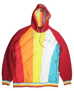 Coogi Multicolor Hooded Zip Up Sweatshirt Mens Size 5XL - Picture 1 of 8