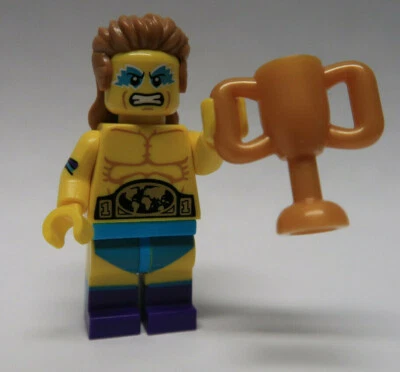 Minifigura Minifigura Wrestling Champion Series 15 Warrior 71011 CMF LEGO® Foto 1 de 3