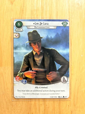 Leo De Luca Arkham Horror Card Game Alt Art Promo Card LCG - Image 1 of 2