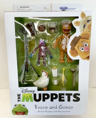 NEW Diamond Select Toys Disney The Muppets FOZZIE and GONZO Action Figures Cover