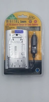 CARGADOR DE CÁMARA Universal Canon Baterías Digital AC DC Detección Rápida Voltaje Foto 1 de 3