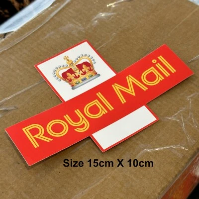 Royal Mail Surplus Genuine Waterproof UV Protected Sticker Vinyl 15cm x 10cm