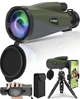 10-30X60 Zoom Monocular High Power Telescope w/ Smartphone Clip for golf+hunting - Image 1 of 4