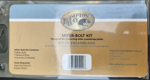 (10 Pack) Hampton Bay Miter Bolt Kit with 4 miter bolts & 1 glue - Picture 1 of 3