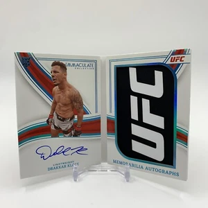 2023 Immaculate UFC DRAKKAR KLOSE Rookie Memorabilia Booklet On Card Auto #1/3 - Picture 1 of 6