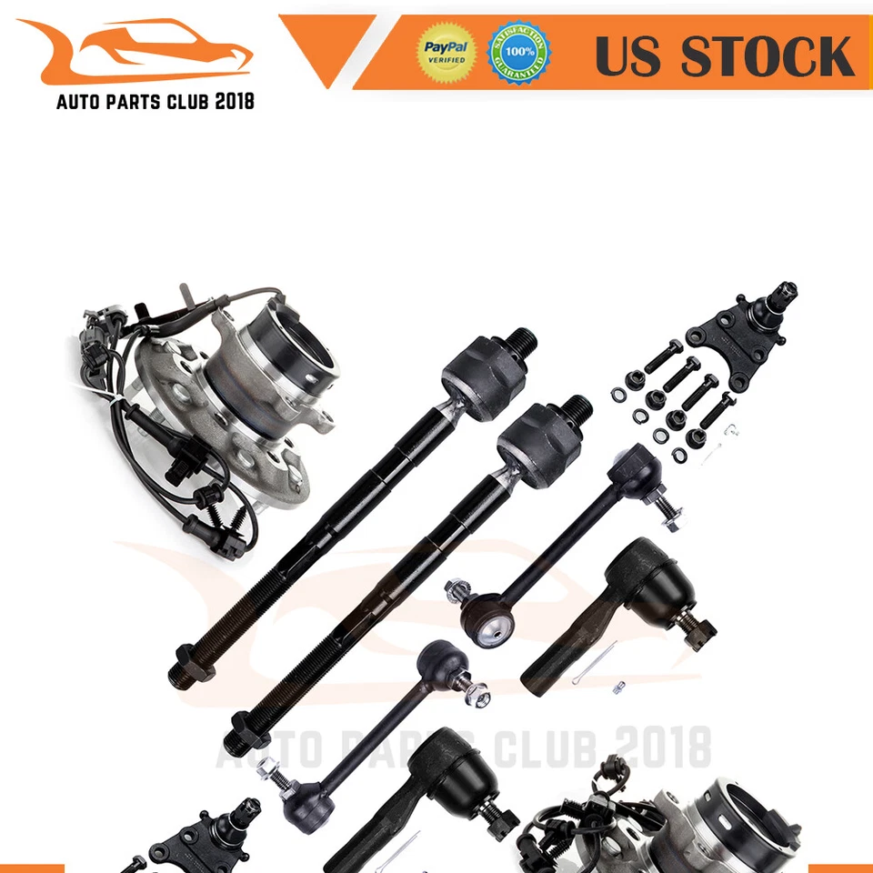 Front Tie Rod End Link Wheel Bearning Hub Fits 06 Isuzu i-350 07-08 Isuzu i-370 Foto 1 de 4