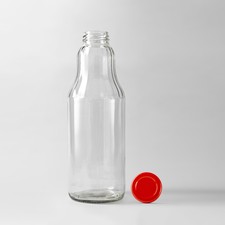 Bottiglie di succo di vetro con coperchi di vari colori 10 oz/300 ml frutta multi-elenco