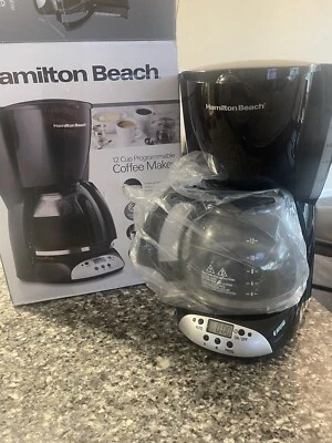 Hamilton Beach Black 12 Cup Programmable Coffee Maker - Image 1 of 4