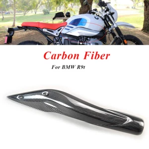 For BMW R9t Carbon Fiber Exhaust Cover Fairing Air Intake Duct Tube Pipe Guard - Picture 1 of 5