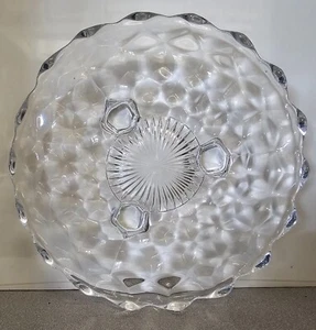 American Whitehall by Lancaster Colony 7-5/8" Footed Cake Plate Clear - Picture 1 of 8