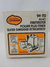 NEW Sealed Sunbeam Mixmaster Power Plus Mixer Slicer-Shredder Attachment 94-351