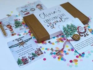 Personalised Magical Christmas Idea. Xmas Gift Idea Advent Box Custom cards - Picture 1 of 8
