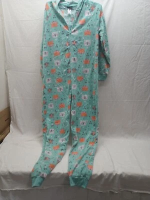 Joe Boxer Adult One Fox/Bear Pajamas Womens Hoodie Lounge Sz XL - Image 1 of 4