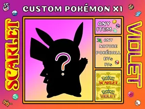 Custom Shiny Pokemon || Pokemon Scarlet and Violet || Fully customisable ✨ - Picture 1 of 9