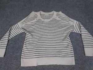 Lucky Brand Sweater Womens Medium Beige off the shoulder slit pullover - Picture 1 of 13