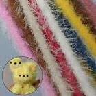 2Pcs Multicolor Plush Thread Iron Wire Ribbon Strip Sticks  DIY Dolls Toy