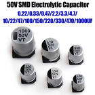 SMD Aluminum Electrolytic Capacitor 50V 0.22/0.33/0.47/2.2/3.3/4.7-1000UF 1PCS
