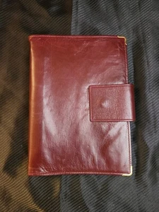 Vintage Brooks Brothers Leather Cover Mini Ring Address/planner Made In Italy - Picture 1 of 7