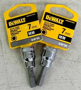 NEW Set of 2 DeWALT Hex Bit Socket 3/8"DR 7mm DWMT879740SP ~ Free Shipping - Picture 1 of 5