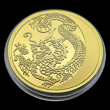 Dragon / Medaille Zum Jahr Des Drachen 2024 - Russisch - Vergoldete Gedenkmünze