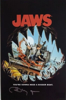 NEW JAWS 1975 HORROR MOVIE POSTER PREMIUM WALL ART PRINT SIZE A5-A1 - Image 1 of 4