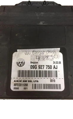 09G 927 750 AJ Volkswagen VW Passat tcm transmisión ordenador 2007 Foto 1 de 2