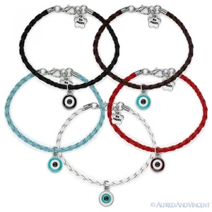 Brazalete Dije Mal de Ojo Turco Nazar Griego Hamsa Cabalá Judío Judaica - Imagen 1 de 6