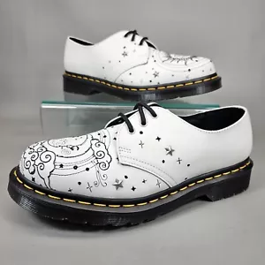 Dr. Martens 1461 kosmisch besticktes Leder Oxford Schuhe weiß Herren 7 Damen 8 Dok. - Bild 1 von 16