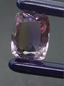 Near Flawless Ametrine Gemstone - Faceted Loose Ametrine 9.40 CTS Cushion Cut - Picture 1 of 10