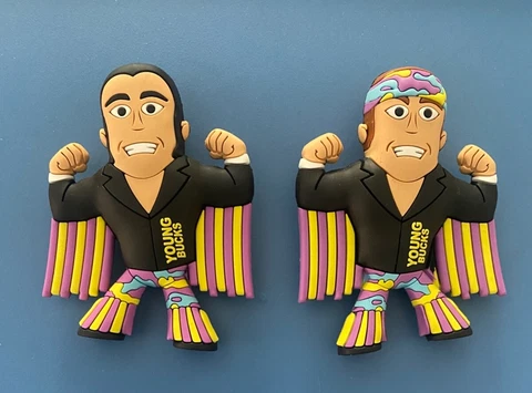 Young Bucks Matt Jackson Nick Jackson Micro Brawlers PW Crate Exclusive AEW NJPW Cover