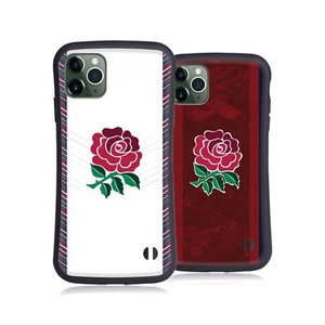 ENGLAND RUGBY UNION 2024/25 CREST KIT HYBRID CASE FOR APPLE iPHONES PHONES - Picture 1 of 9