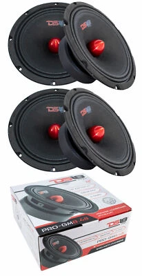 4 Altavoces bala rojos bajos de rango medio DS18 PRO-GM8.4B 8 2320 W 4 ohmios de rango medio Foto 1 de 4