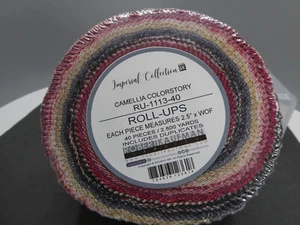 Robert Kaufman Roll Up/Jelly Roll Batik - Camellia Colorstory RU-1113-40 NEW (b2 - Picture 1 of 3