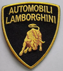 Lamborghini Automotive Embroidered iron on patches  2 3/4 x 3" - Picture 1 of 1