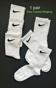 Nike Everyday White Crew Cotton Socks Extra Small Kids Junior Infant Children - Picture 1 of 12