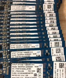 3x Intel Optane Memory M10 SSD M.2 2280 16GB MEMPEK1J016GAL PCIe 3.0 Xpoint NVMe - Picture 1 of 2