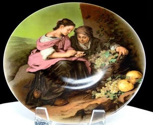 WUNSIEDEL BAVARIA PAUL TAUBERT FRUIT SELLERS 9 5/8" COLLECTOR PLATE 1982 - Picture 1 of 11