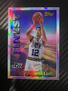 1995-96 Topps Finest John Stockton Mystery REFRACTOR #M14 Floor Generals - Imagen 1 de 3