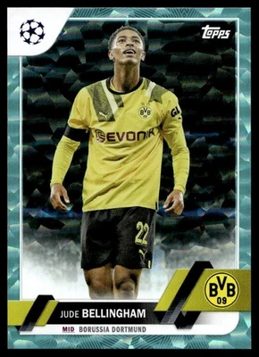 2022 Topps UEFA Champions League AQUA Ice Jude Bellingham /399 #22 C23 - Image 1 of 2