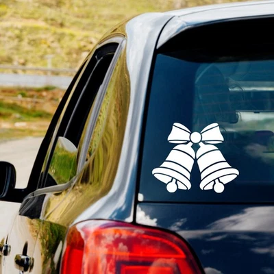 Calcomanía de vinilo para campanas de Navidad pegatina para vacaciones Navidad invierno Foto 1 de 4