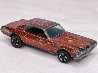 Vintage Hot Wheels Redline 1967 Orange Custom Cougar Car by Mattel - Image 1 of 4