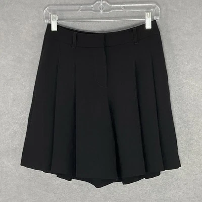 Falda Pantalones Cortos Casa Blanca Mercado Negro Para Mujer Talla 0 Negra Plisada Fluida Academia Foto 1 de 4