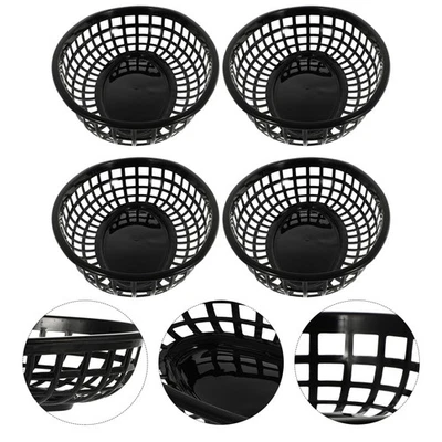  4 Pcs Cesta Porta Oggetti Cestini Portaoggetti Cestelli Impilabili - Immagine 1 di 4