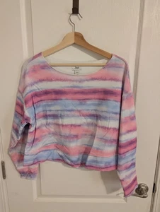 Top corto de pijama Jenni de manga larga para mujer, talla pequeña - Imagen 1 de 3