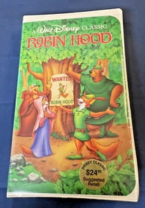 Robin Hood A Walt Disney Classic VHS Clamshell New Sealed Black Diamond RARE! - Picture 1 of 4